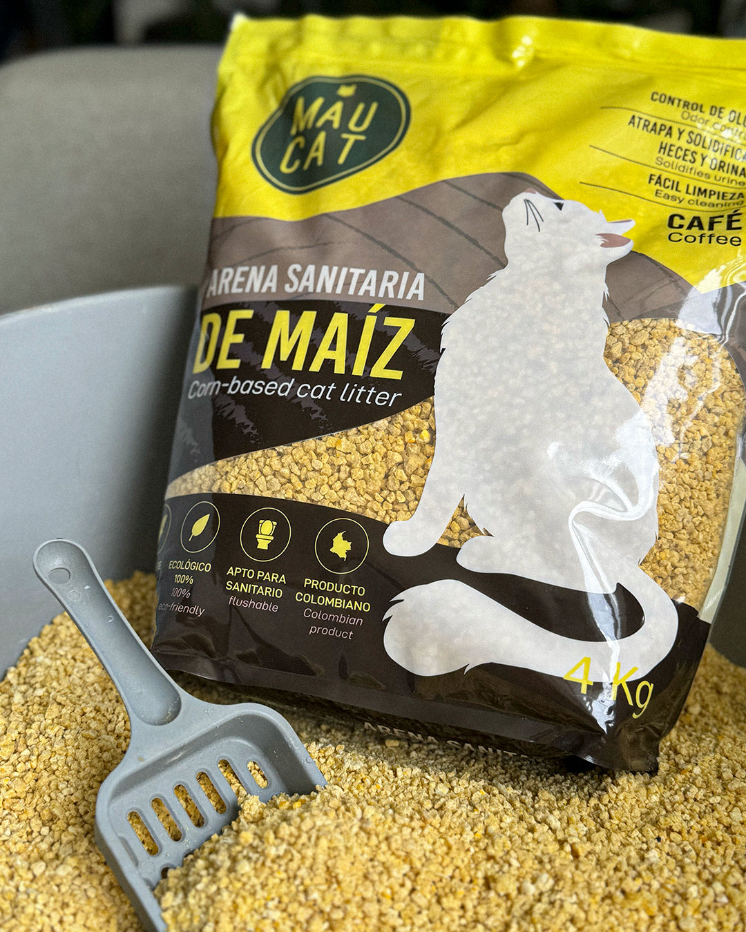 Arena Sanitaria para Gatos 4kg (Café)