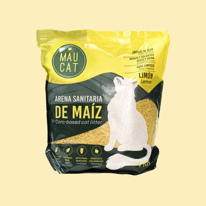 Arena Sanitaria para Gatos 4kg (Limón)
